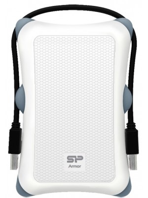 Жесткий диск Silicon Power Armor A30 SP010TBPHDA30S3W White-Grey