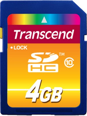 Карта памяти Transcend 4 GB SDHC Class 10 TS4GSDHC10