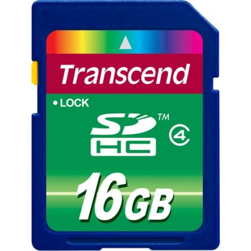 Карта памяти Transcend 16 GB SDHC Class 4 TS16GSDHC4