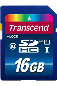 Карта памяти Transcend 16 GB SDHC UHS-1 Premium TS16GSDU1