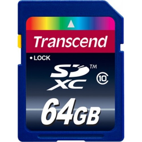 Карта памяти Transcend 64 GB SDXC class 10 TS64GSDXC10