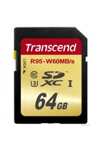 Карта памяти Transcend 64 GB SDXC UHS-I U3 TS64GSDU3