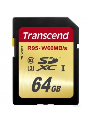 Карта памяти Transcend 64 GB SDXC UHS-I U3 TS64GSDU3