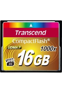 Карта памяти Transcend 16 GB 1000X CompactFlash Card TS16GCF1000