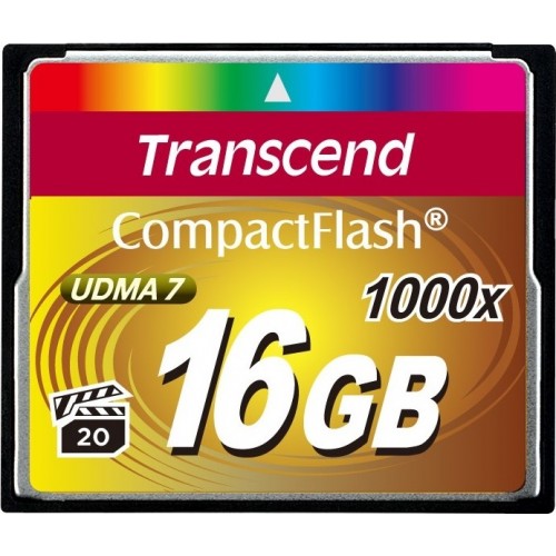 Карта памяти Transcend 16 GB 1000X CompactFlash Card TS16GCF1000