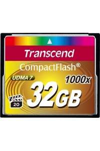 Карта памяти Transcend 32 GB 1000X CompactFlash Card TS32GCF1000