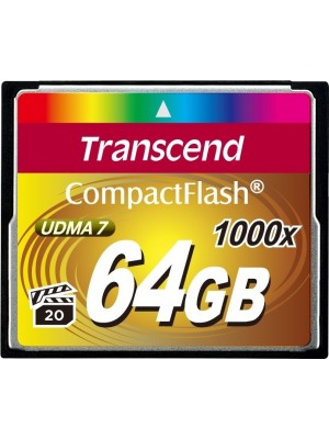 Карта памяти Transcend 64 GB 1000X CompactFlash Card TS64GCF1000