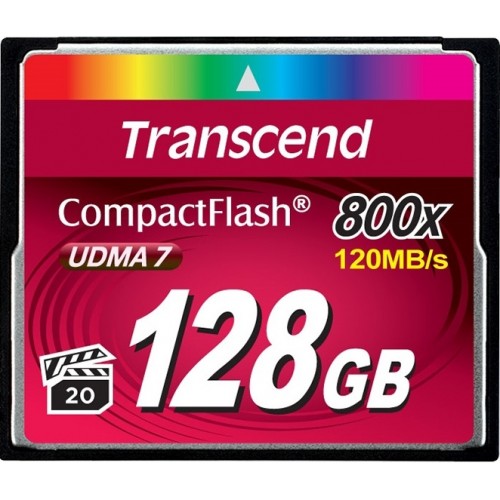 Карта памяти Transcend 128 GB 800X CompactFlash Card TS128GCF800
