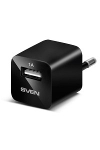 Сетевое ЗУ для мобильных телефонов / планшетов Sven H-113 USB Black