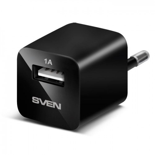 Сетевое ЗУ для мобильных телефонов / планшетов Sven H-113 USB Black