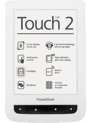 Электронная книга с подсветкой Pocketbook Touch Lux 2 (626) White