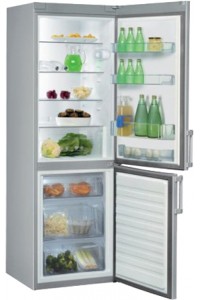 Холодильник с морозильной камерой Whirlpool WBE 3414 IX