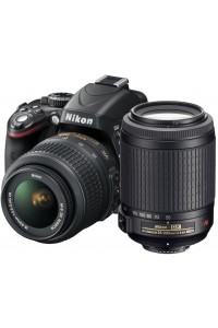 Зеркальный фотоаппарат Nikon D3200 Kit (18-55mm + 55-200mm) VR