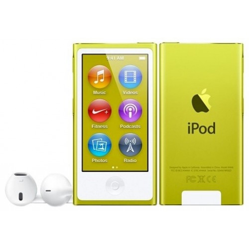MP3 плеер (Flash) Apple iPod nano 7Gen 16Gb Yellow (MD476)