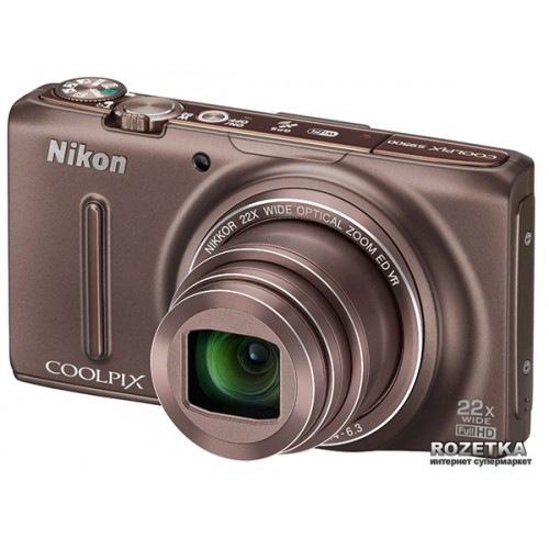 Фотоаппарат Nikon Coolpix S9500 Bronze
