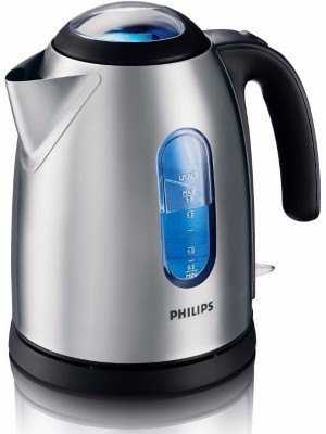 Электрочайник PHILIPS HD-4667/20 Полированный металл/черный