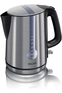 Электрочайник PHILIPS HD-4670/20 Полированный металл/черный