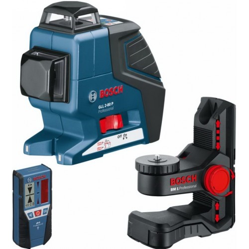 Nivelator cu laser Bosch GLL 2-80 P Professional + BM1 + LR2